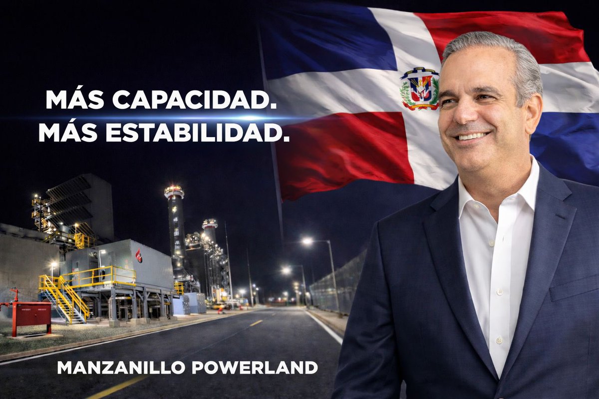 Amanda7282's tweet photo. Más capacidad, más crecimiento y un mejor mañana para todos los dominicanos ⚡
#ManzanilloPowerLand #MásEnergíaRD https://t.co/ZauJqZDH3R
