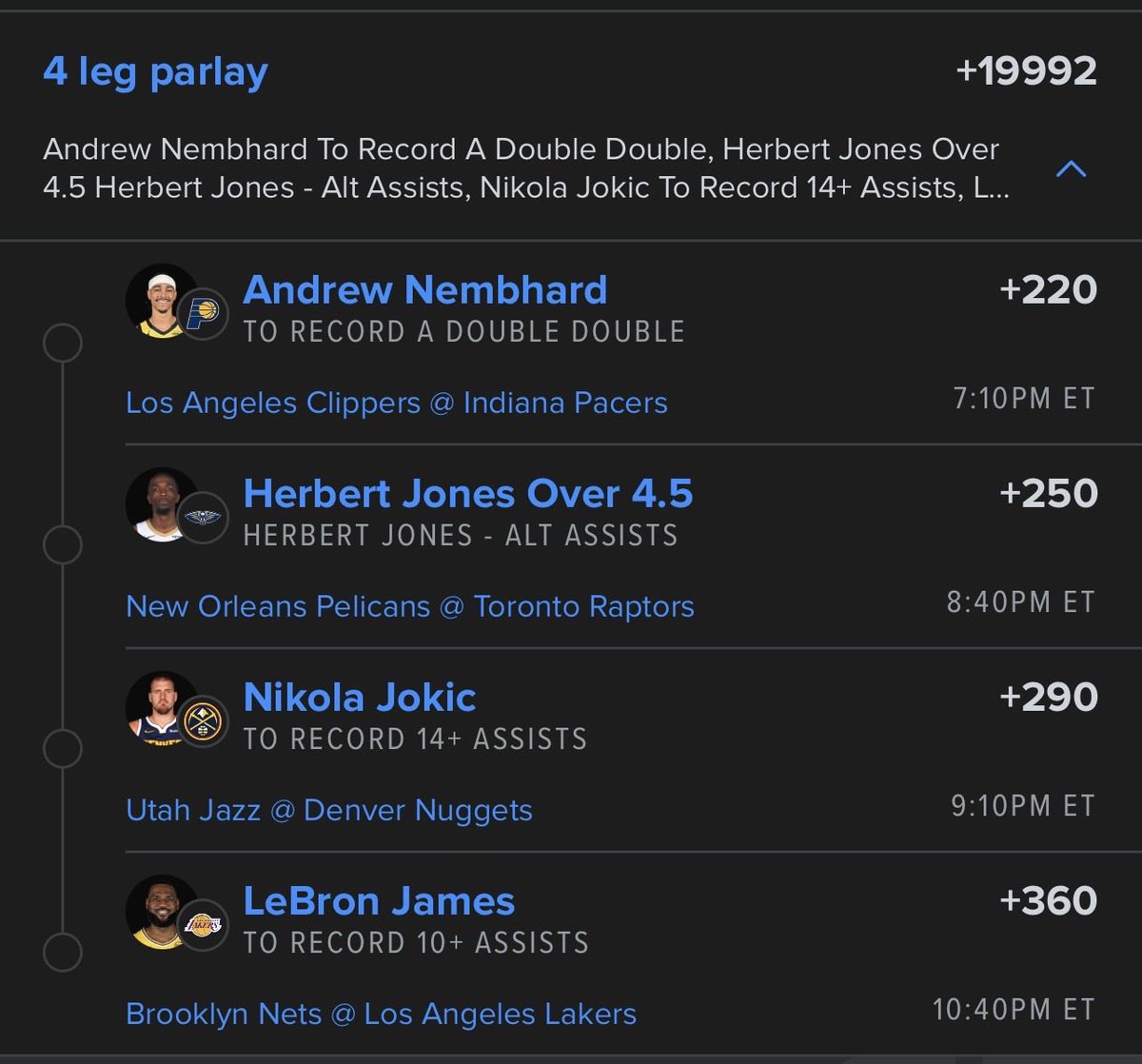 Anth0nyjackson3's tweet photo. nba 4 man lotto‼️ https://t.co/nAi5i0huqE