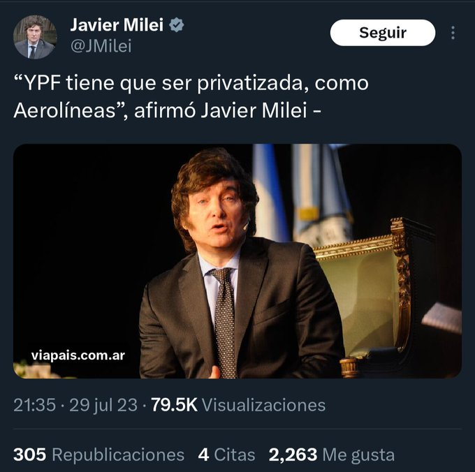 Shelbyneta_2's tweet photo. @JMilei Ahora, en 2027 voten bien asi no termina regalandola nuevamente https://t.co/3C7NSoOhrQ