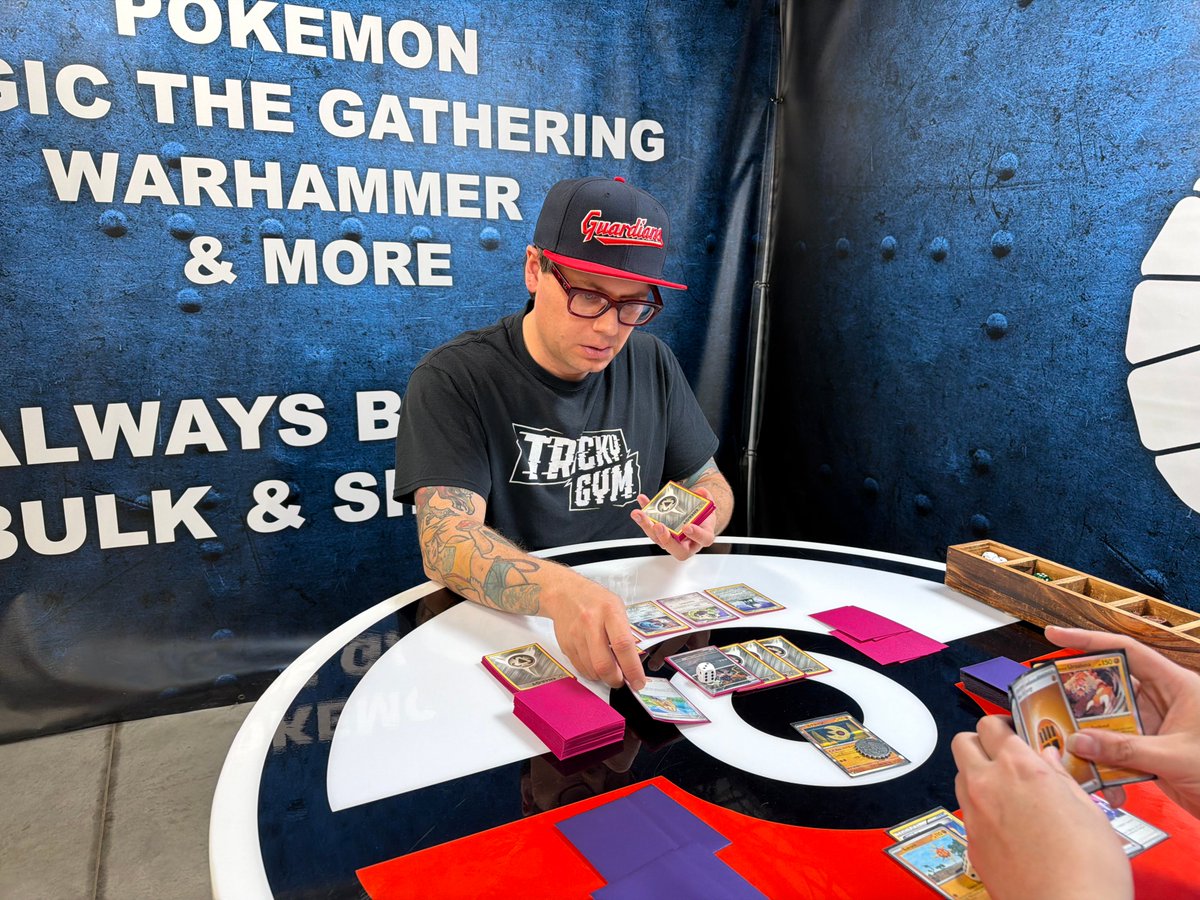 Took the night off streaming Gym Leader Challenge last night and WON 5-0 with my new favorite deck, ARCH NEMESIS!!! I'll share a tournament video with the list next week 😈. Good luck to everyone playing in the GLC 3K at <a href="/FullGripTCG/">Full Grip Games</a> this weekend! Can't wait to broadcast it!