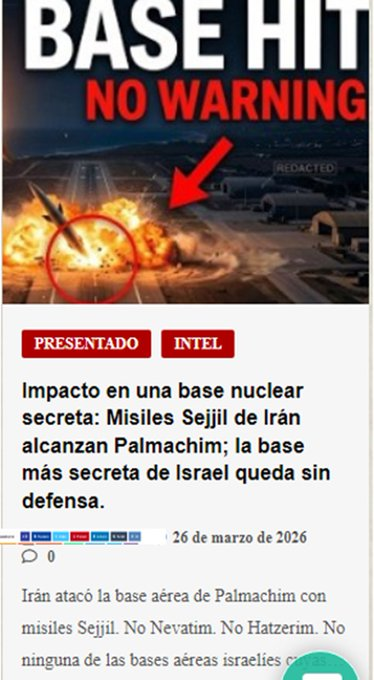 Lewis94241116's tweet image. 🚀🚀🇮🇷#27Mar🇮🇱
📣🗣️📢#Qué es realmente Palmachim:
#Part6:
🟠Sirve a los 3 simultáneamente.
👇 👇 
➡️El programa de misiles estratégicos Jericho.
➡️La infraestructura de lanzamiento de satélites
➡️Las operaciones del F-35I.
-Sejjil, el arma específica utilizada contra Palmachim
