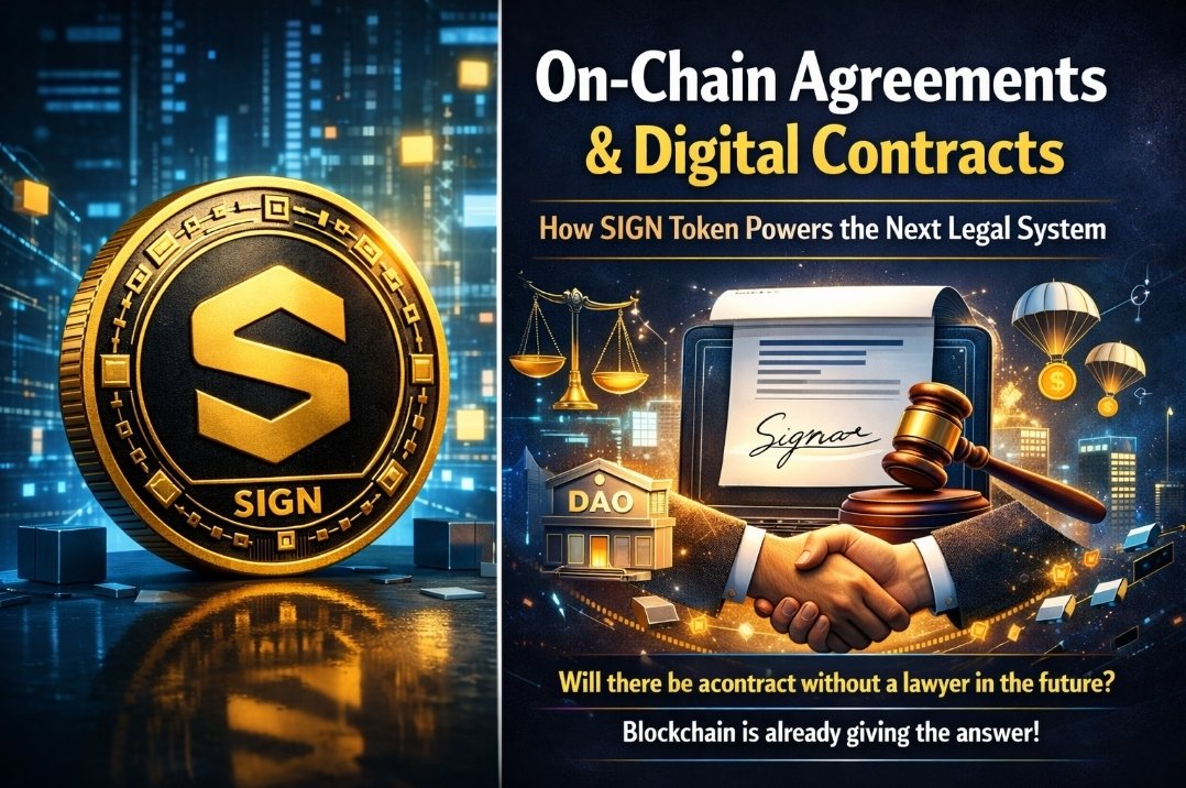 cryptopanda036's tweet photo. SIGN isn’t just a token—it’s turning agreements into code. Faster deals, trustless execution, no middlemen. Still early, but feels like contracts are slowly moving on-chain.
@Sign #SignDigitalSovereignInfra $SIGN https://t.co/yIJeZPVljb