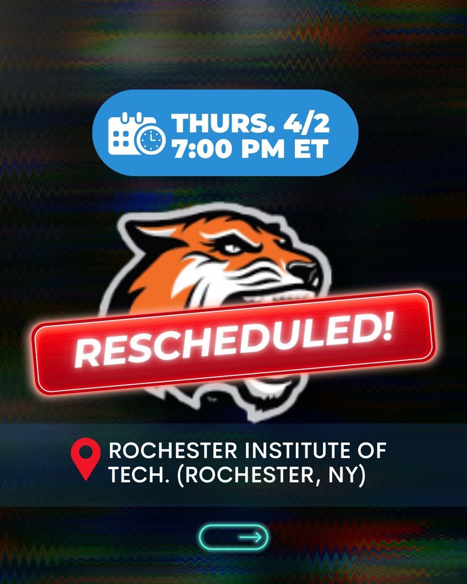 DrFrankTurek's tweet image. 📢 Please note that our upcoming stop at the Rochester Institute of Technology, originally scheduled for THURS. 4/2 is being rescheduled to Fall 2026. Stay tuned to crossexamined.org/college-tour/ for updates! #RIT #Apologetics #CrossExamined