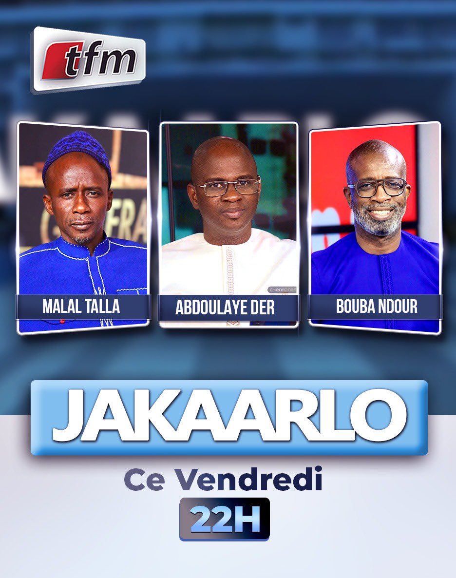 GFMofficiel's tweet image. Devinez les thèmes de ce soir dans #Jakaarlo ???
Ne vous le faites pas raconter !!!🦾📺🔥
#Tfm #Kebetu #Senegal #Diaspora