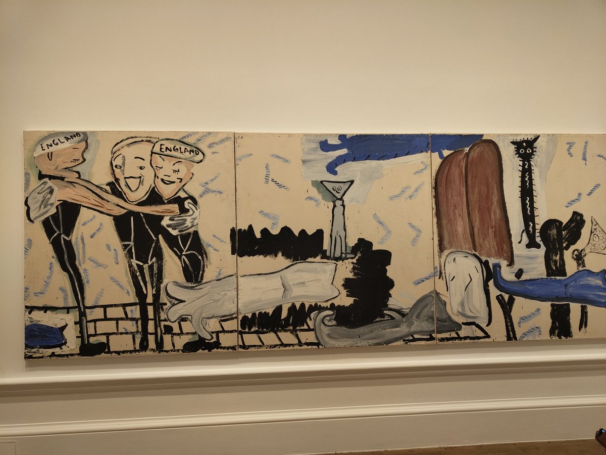 JacobTrenerry's tweet photo. Fabulous and Fun exhibition by Rose Wylie @royalacademy 👏👏😁😁 https://t.co/T7yNstZlO0