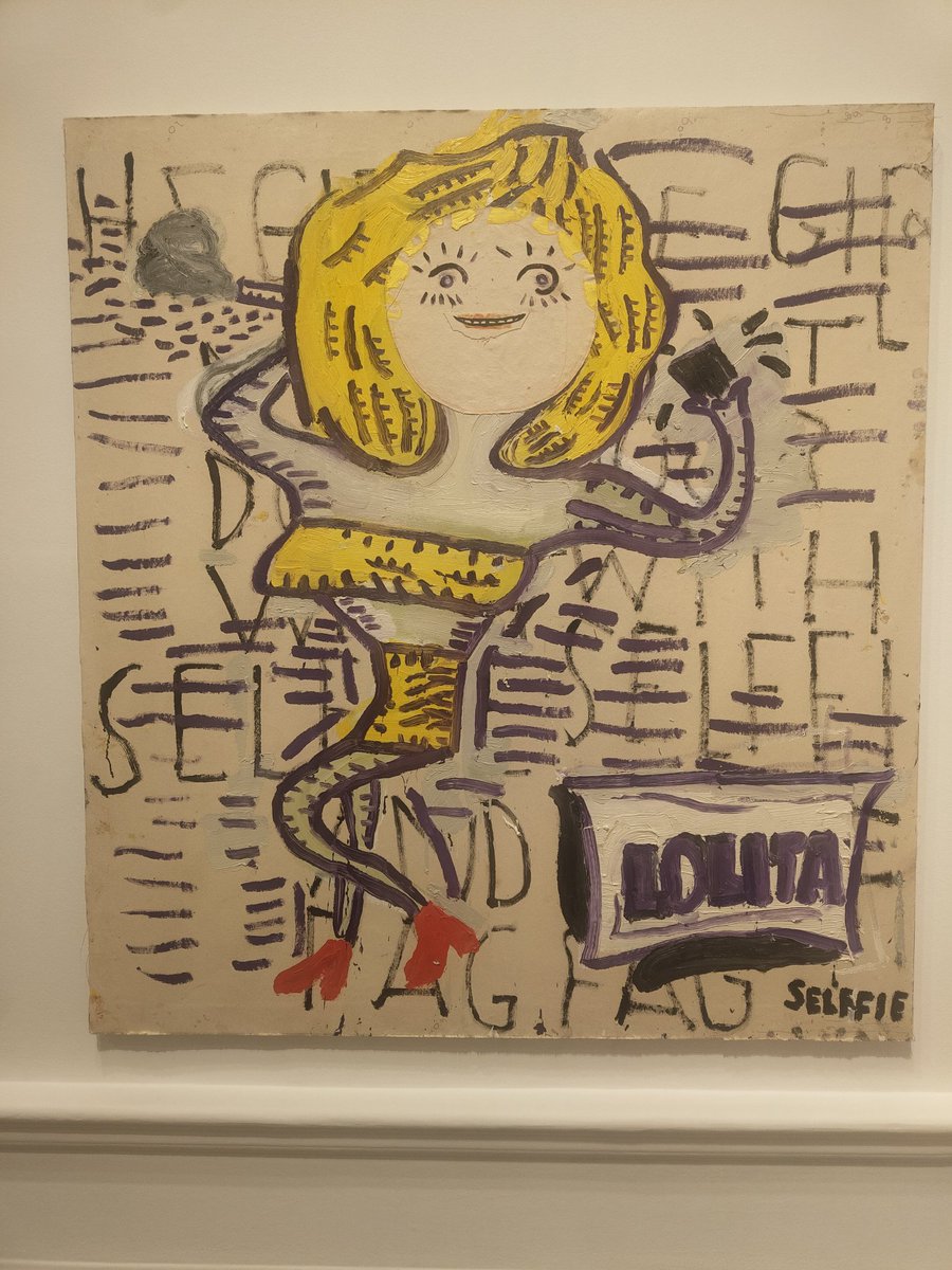 JacobTrenerry's tweet photo. Fabulous and Fun exhibition by Rose Wylie @royalacademy 👏👏😁😁 https://t.co/T7yNstZlO0