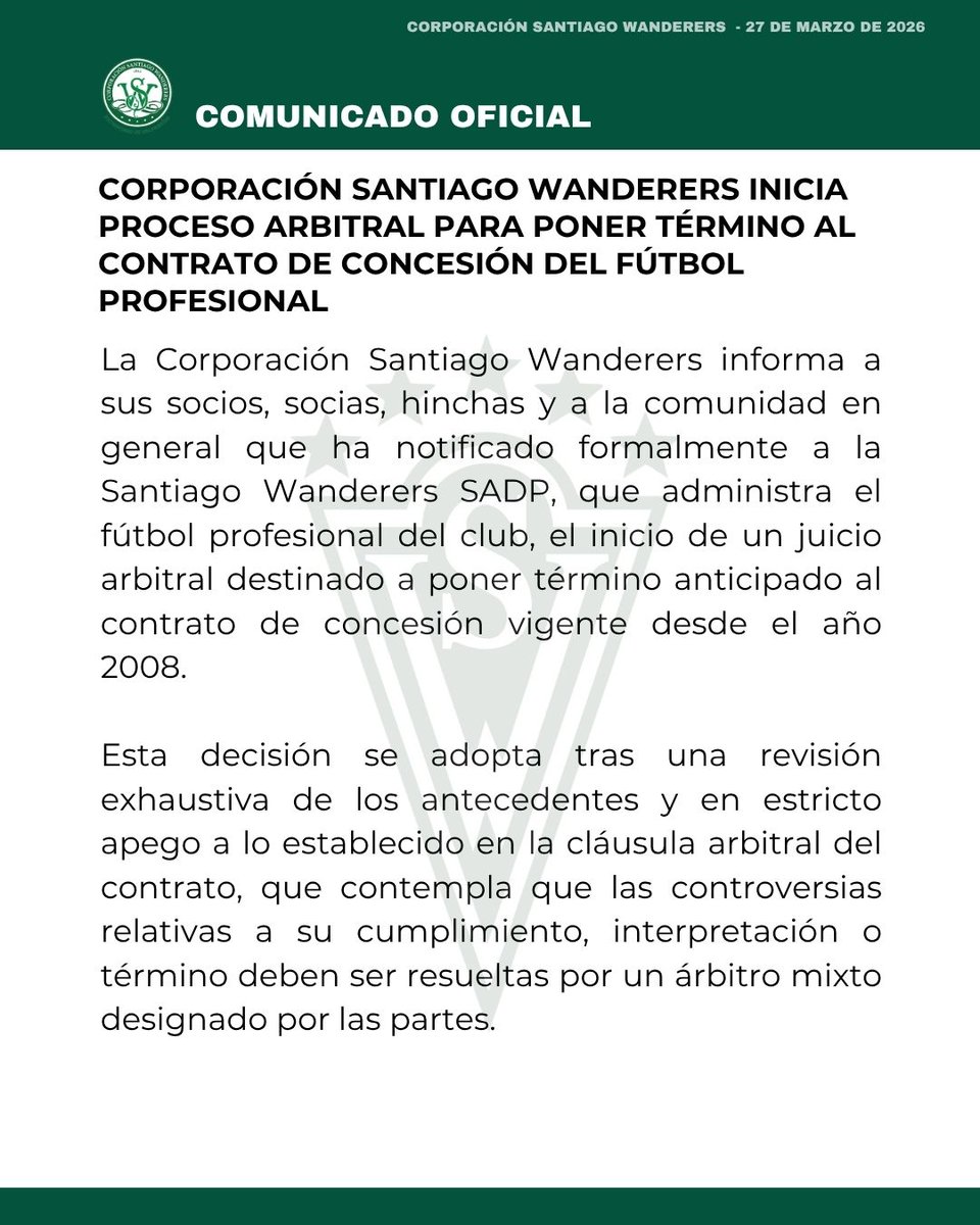 Club de Deportes Santiago Wanderers tweet media