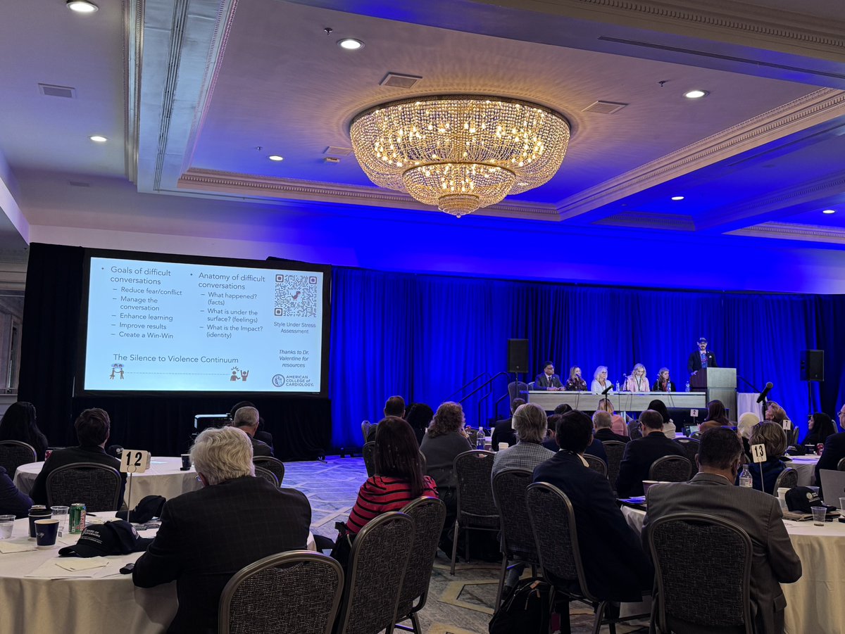 ACCinTouch's tweet photo. "Our priority is to keep our members and our patients safe."
🗣️ #ACCBOG Chair @drdavemd and ACC leaders discussing how to approach challenging situations at the #ACC26 Board of Governors and ACC Board of Trustees Town Hall.
#ACCBOT #ACCLeadership https://t.co/6Wfz8iA31w