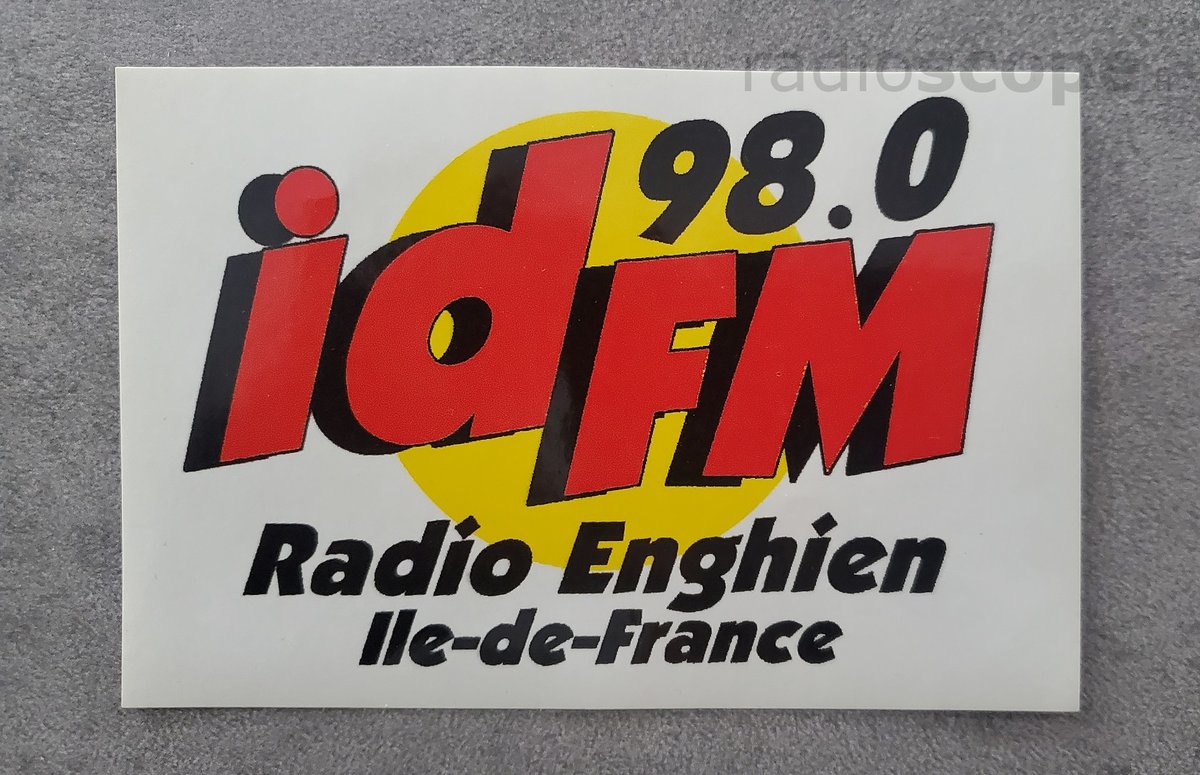 radio_scope's tweet photo. #CollectorduVendrediEn hommage à Jacques Berberides, je partage un ancien autocollant de la radio qu'il avait fondé dans le Val d'Oise : IdFM, anciennement Radio Enghien, en référence à la ville d'Enghien-les-Bains où elle était née, et encore installée aujourd'hui. https://t.co/noYl59PiGT