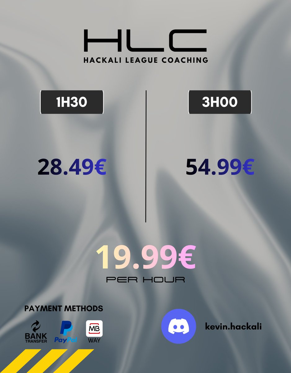 KevinHackali's tweet photo. 🚨 League of Legends Coaching 🚨

❤️ &amp; 🔁 | 6 years of experience
🔗 Discord | kevin.hackali

🇬🇧 Here are the services and prices for the sessions:

🇵🇹 Aqui estão os serviços e preços para as sessões: 

⬇️⬇️⬇️ https://t.co/uf5MBjqiPw
