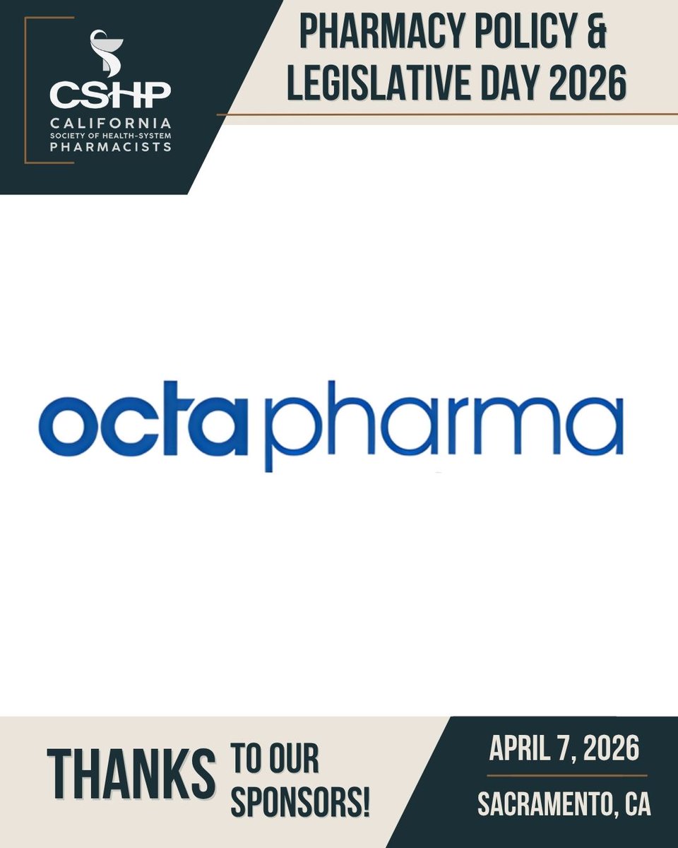 California Society of Health-System Pharmacists tweet media