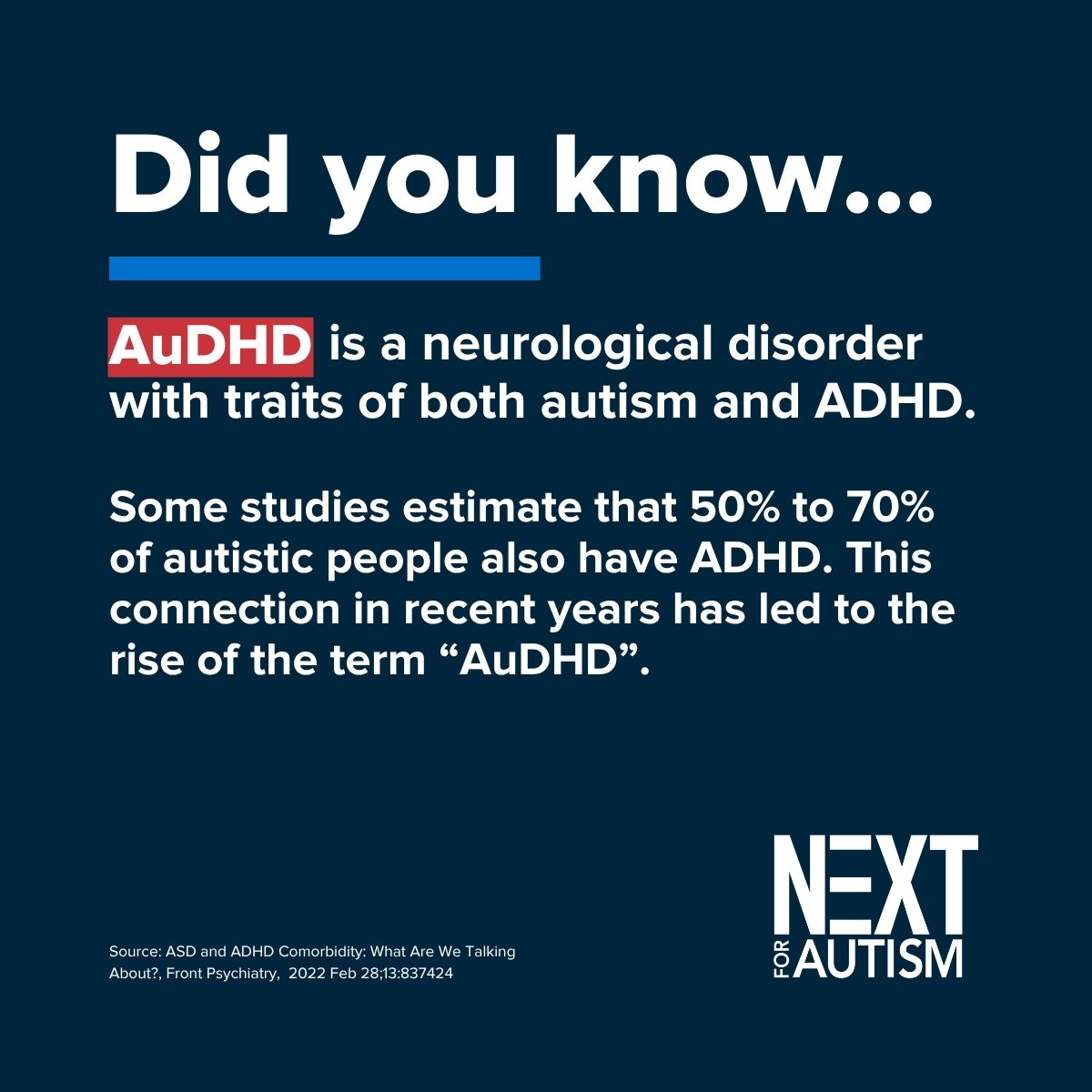 NEXT for AUTISM tweet media