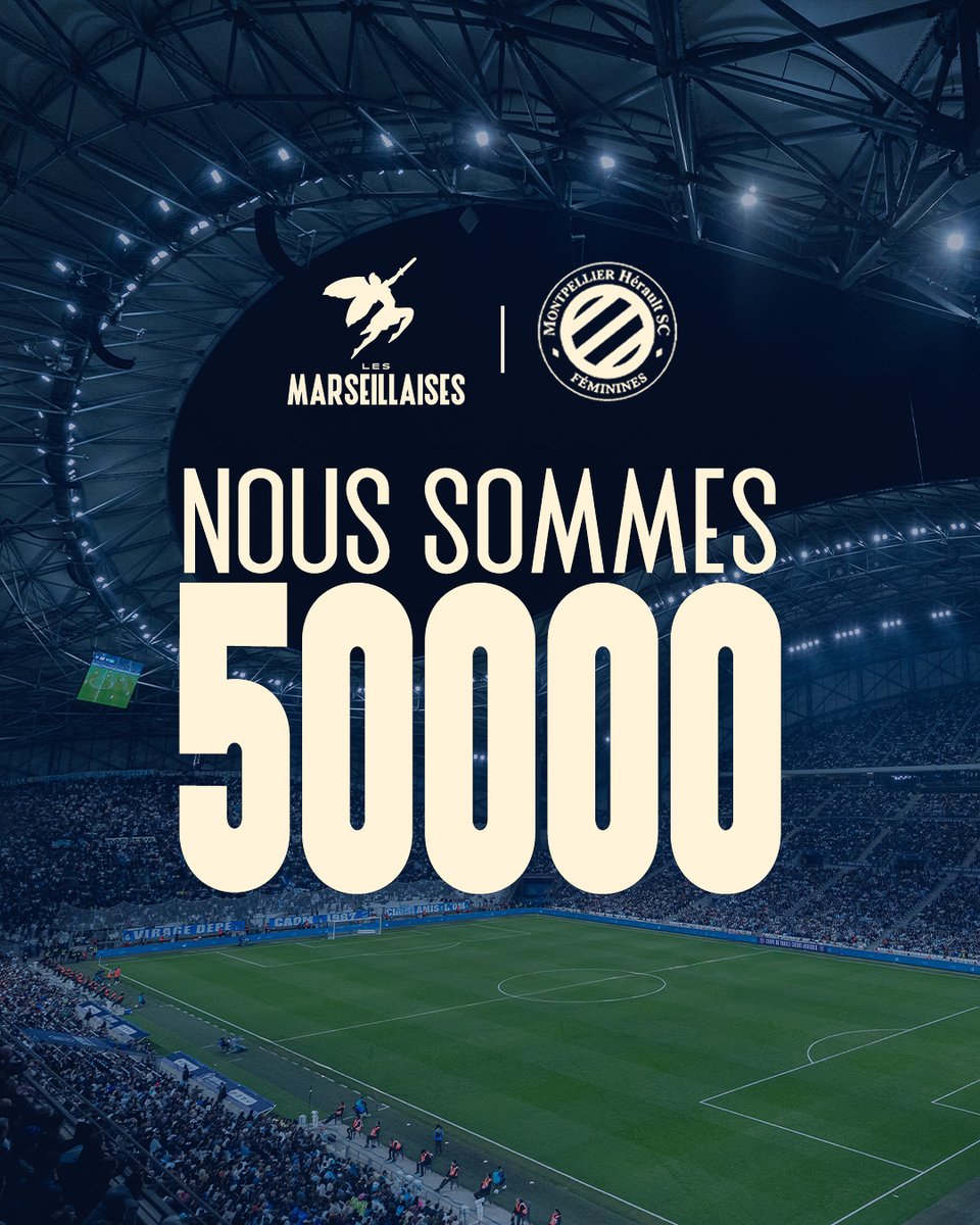 𝐄́𝐂𝐑𝐈𝐕𝐎𝐍𝐒 𝐋’𝐇𝐈𝐒𝐓𝐎𝐈𝐑𝐄 🤩📚

Le cap des 𝟓𝟎 𝟎𝟎𝟎 𝐬𝐮𝐩𝐩𝐨𝐫𝐭𝐞𝐫𝐬 𝐞𝐬𝐭 𝐚𝐭𝐭𝐞𝐢𝐧𝐭 pour la Prise du Vel, demain à l’<a href="/orangevelodrome/">Orange Vélodrome 🏡</a> ✨💙

🏟️ Faisons exploser cette billetterie 👉 sur.om.fr/4b9o4KD
