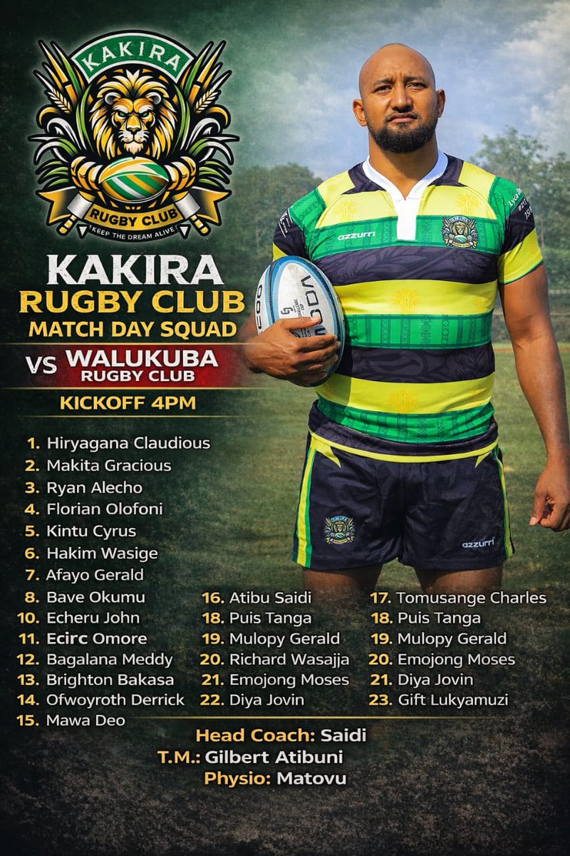 KAKIRA RUGBY CLUB tweet media