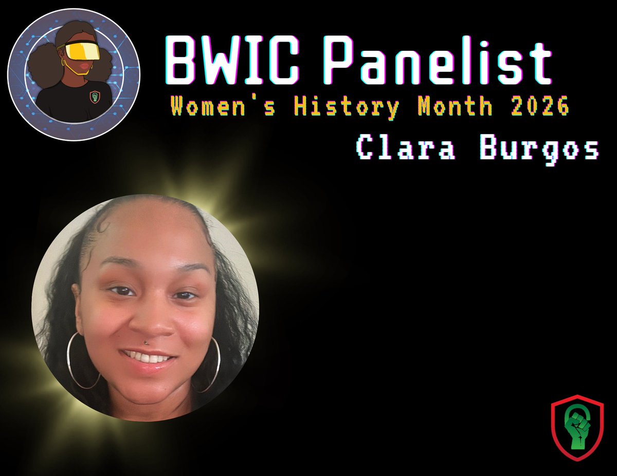 BlackInCyberCo1's tweet image. 💜 Our speakers didn’t just show up—they showed OUT!
BWIC is redefining what leadership looks like, one story &amp;amp; one powerful voice at a time.

youtube.com/@BlacksInCyber…⁠ ⁠ ⁠

#BlacksInCyber #BWIC #LitLikeBIC #BlacksInCybersecurity #WomenInCyber #BlackWomenInCyber