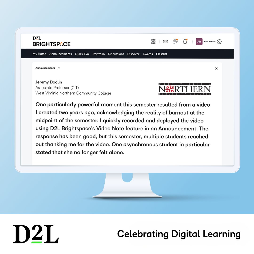 D2L tweet media
