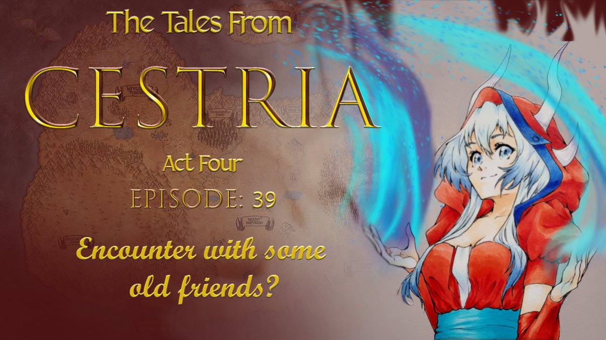 is time for more Tales from Cestria over an the channels
What sort of things will our heroes meet to day.
twitch.tv/hiitakamui
 youtube.com/watch?v=CH8qHC…
#Vtuber #ENVtuber #DungeonsandDragons