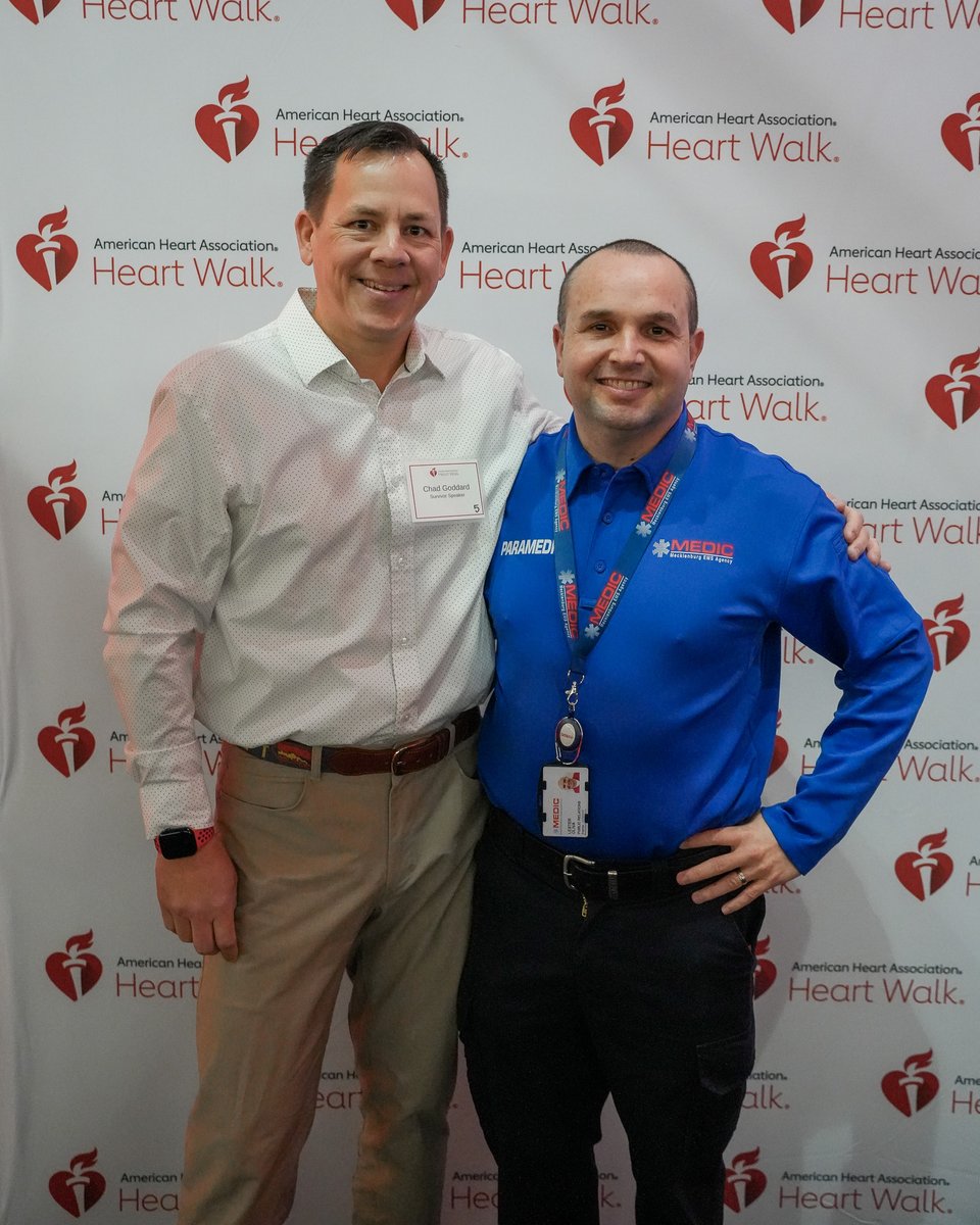 MecklenburgEMS's tweet image. Lives saved. Moments remembered. Hope renewed. ❤️

Yesterday, Paramedic Lester joined the American Heart Association and Charlotte business leaders to show that knowing CPR can save a coworker’s life. 

Learn more on our CPR trainings: medic911.com/learncpr/

#EMS #CPR