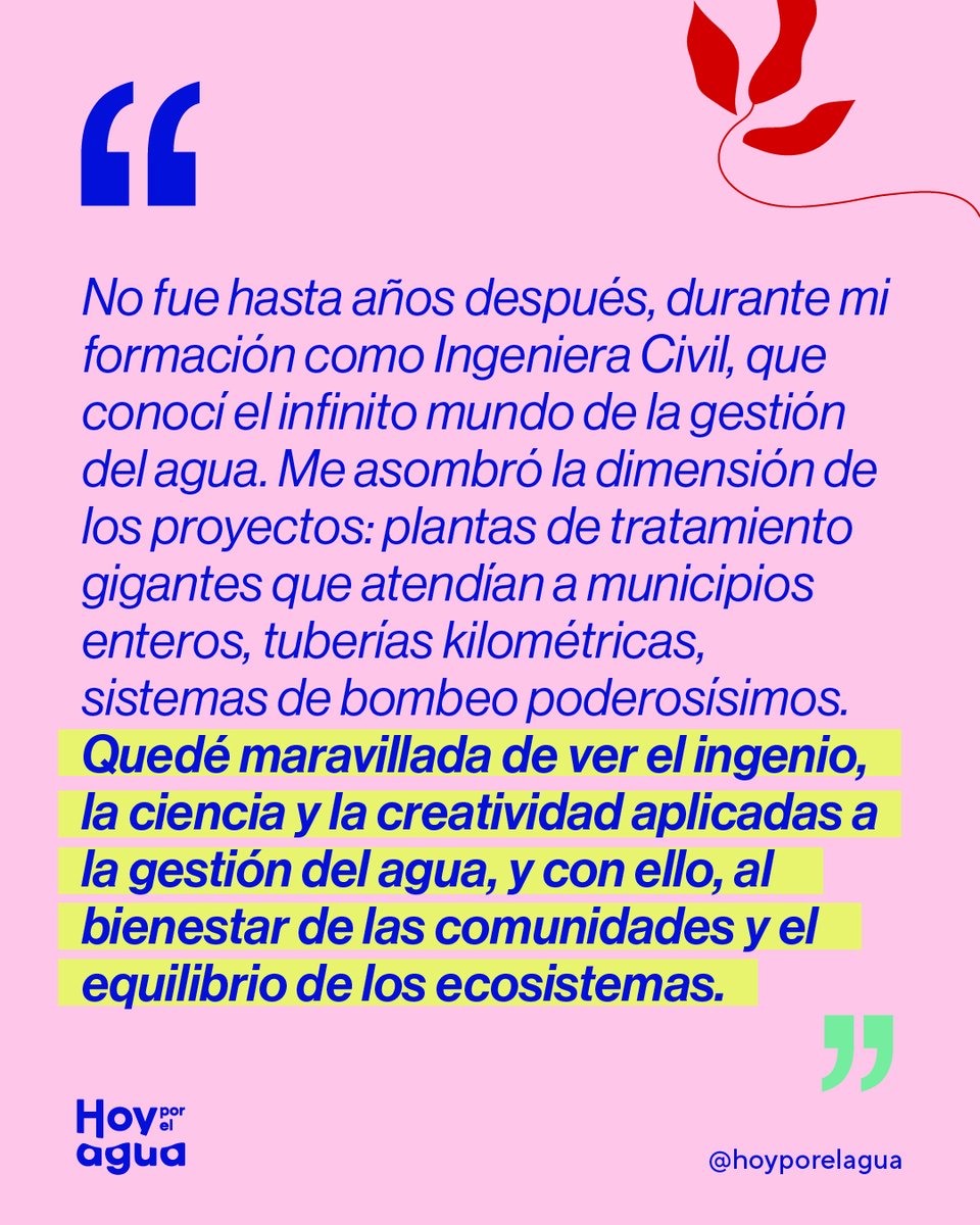 HoyPorElAgua's tweet photo. La historia de Tamara Luengo refleja una realidad: solo 20% de la gestión del agua en México está liderada por mujeres. Integrarlas impulsa soluciones más sostenibles y equitativas. ¡Cuéntanos tu historia! #Crisishídrica #México https://t.co/TQgpmcP9KA