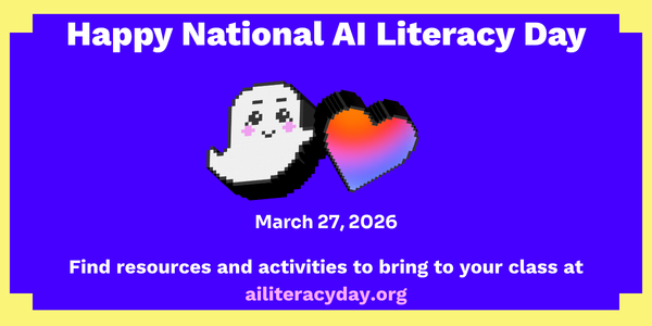 imagilabs's tweet photo. Today’s the day—National AI Literacy Day!

Take action and explore classroom-ready AI activities:

👉 https://t.co/In54jZR9Y8

#NationalAILiteracyDay #AILiteracy #Education #K12 #JoinTheMovement https://t.co/OwjfQz5uQi