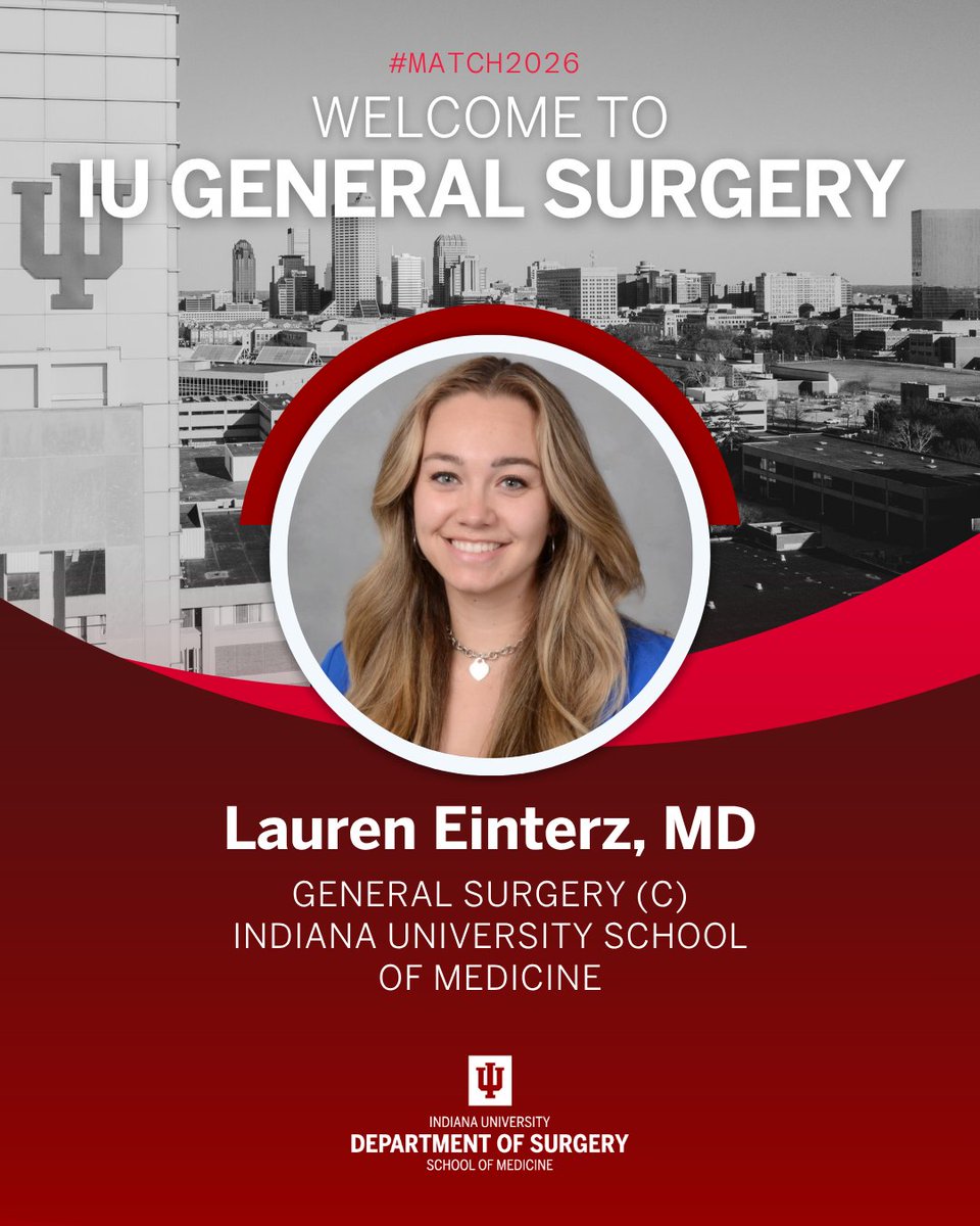 Erin Rutter 🎉Join us in congratulating our incoming 2026 matched General Surgery ...