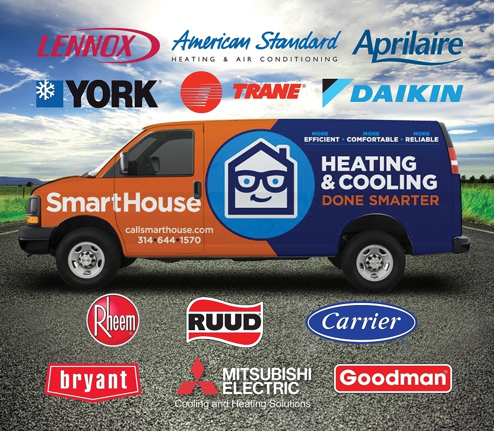 SmartHouseHVAC's tweet photo. We're here when you need us!
• Speak to a live dispatcher 24/7
• Emergency HVAC services 8am – 7pm M-F; 8am – 5pm Sat, Sun &amp; Holidays
• NATE certified HVAC technicians
• Fully stocked service vehicles
• We service all makes and models

#EmergencyHVACRepair  #HVACStLouis https://t.co/by99isLQda