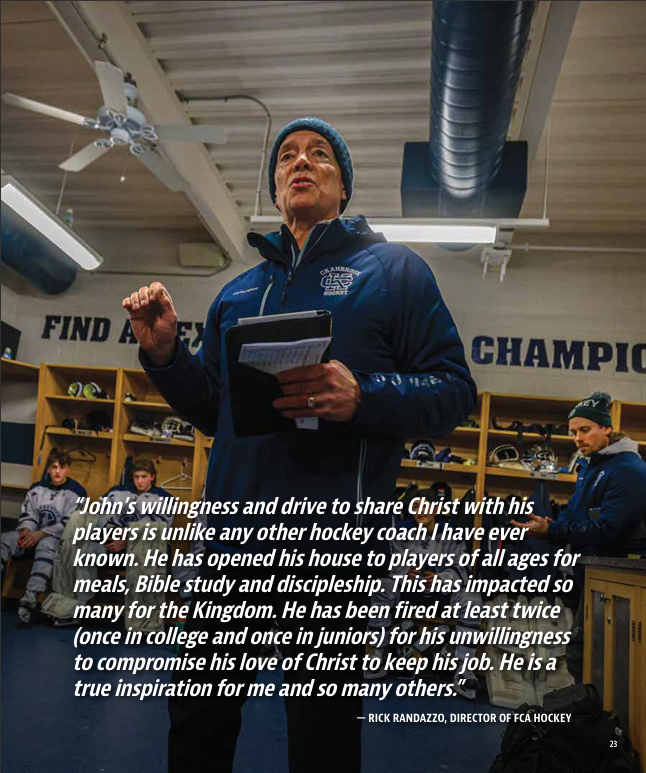 fcahockey's tweet image. Great coaches change the game. John LaFontaine is the type of coach you want mentoring you both in your hockey career and in your faith journey. FCA is proud to have him serving with us since 2012.
#fca #hockey #coach #faith #christianathletes #FCAHockey #buildyourfaith #godlymen