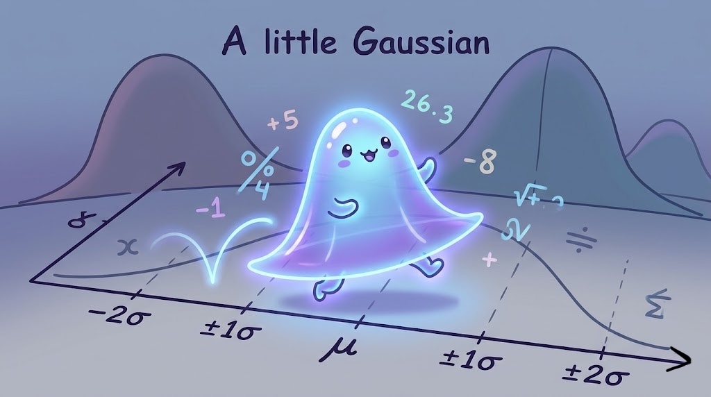 _guyregev's tweet photo. Why I love me a little Gaussian. 

A Gaussian has a kind of a miraculous quality to it: it breathes in and out as you adjust σ, it shifts its center of gravity with μ. It responds to parameters the way a living system responds to stimuli.
Like life itself, there's also something self-organizing about it. It emerges naturally from the Central Limit Theorem as the inevitable shape that independent random processes converge toward, no matter what their starting underlying distribution looked like. It's less of a formula you impose and more of a form that nature arrives at on its own.

Plus it makes our life as engineers easy so many times. 

One of the most recent examples for it, is the Google latest paper called “TurboQuant” about lossless quantizing of the KV caches of LLMs without using or keeping in memory any zero-points or scaling factors. I shed more light on how they achieved that in the post linked below.
https://t.co/6cYi1bgEqb