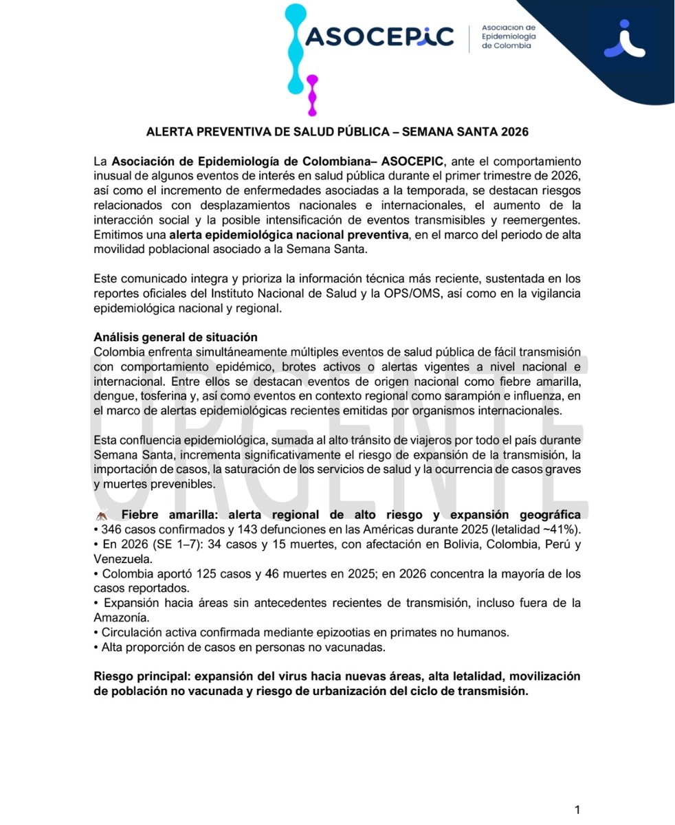 Asociación de Epidemiología de Colombia tweet media