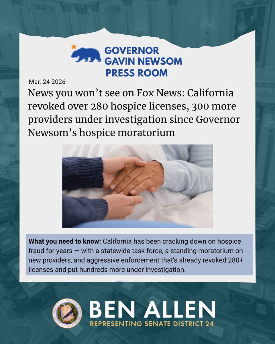 Senator Ben Allen tweet media