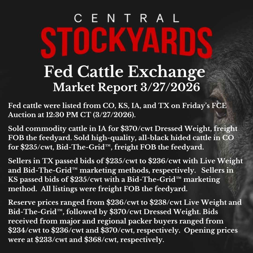 Fed Cattle Exchange via Central Stockyards (@fedcattleexch) on Twitter photo 