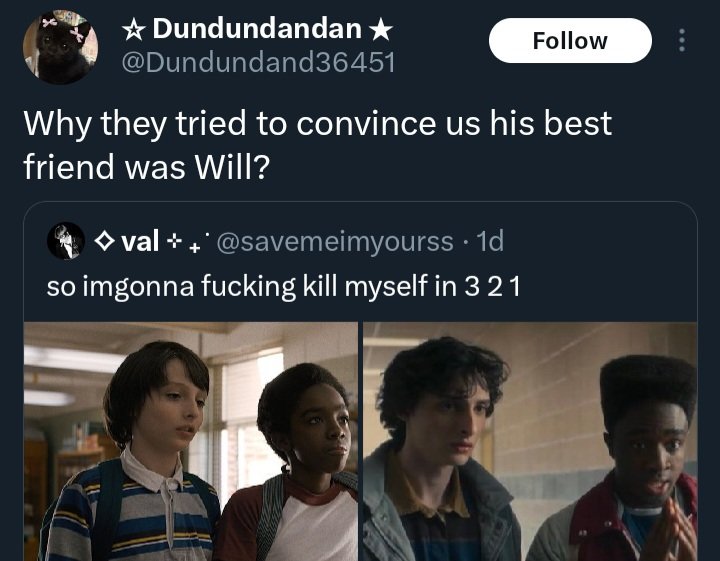 axel ☆ will byers defender tweet media