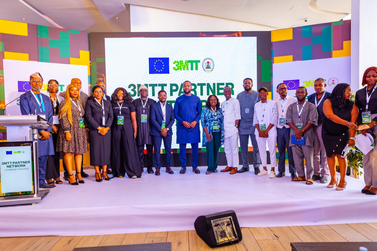 3MTTNigeria's tweet photo. 3MTT Partner Network is officially launched alongside a landmark partnership with the European Union. 🇳🇬🇪🇺
A defining moment for Nigeria’s digital ecosystem moving from initiative to a scalable talent infrastructure.
#3MTT #TechTalents https://t.co/8ehu5d2nPV