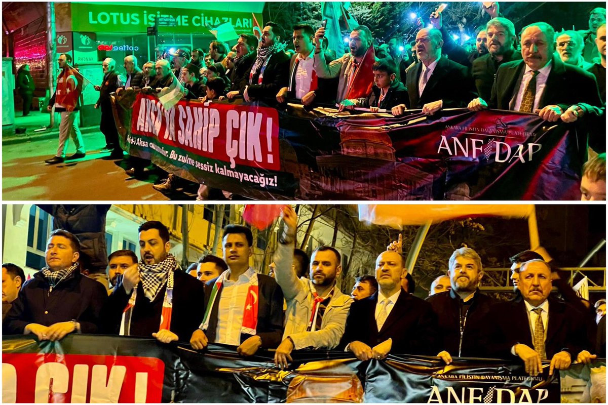 İlçe Başkanımız <a href="/ekremyuce06/">Dr. Ekrem Yüce</a> İlçe Gençlik Kolları Başkanımız <a href="/MehmetEminktem2/">Mehmet Emin Öktem</a> ve İlçe teşkilatımız ile birlikte Aksa için tek yürek olduk, ellerimizi semaya açtık dua ettik ve hep beraber meydanlardaydık.
Mazlumun yanında, zalimin karşısında durmaya; haklı davamızı her platformda