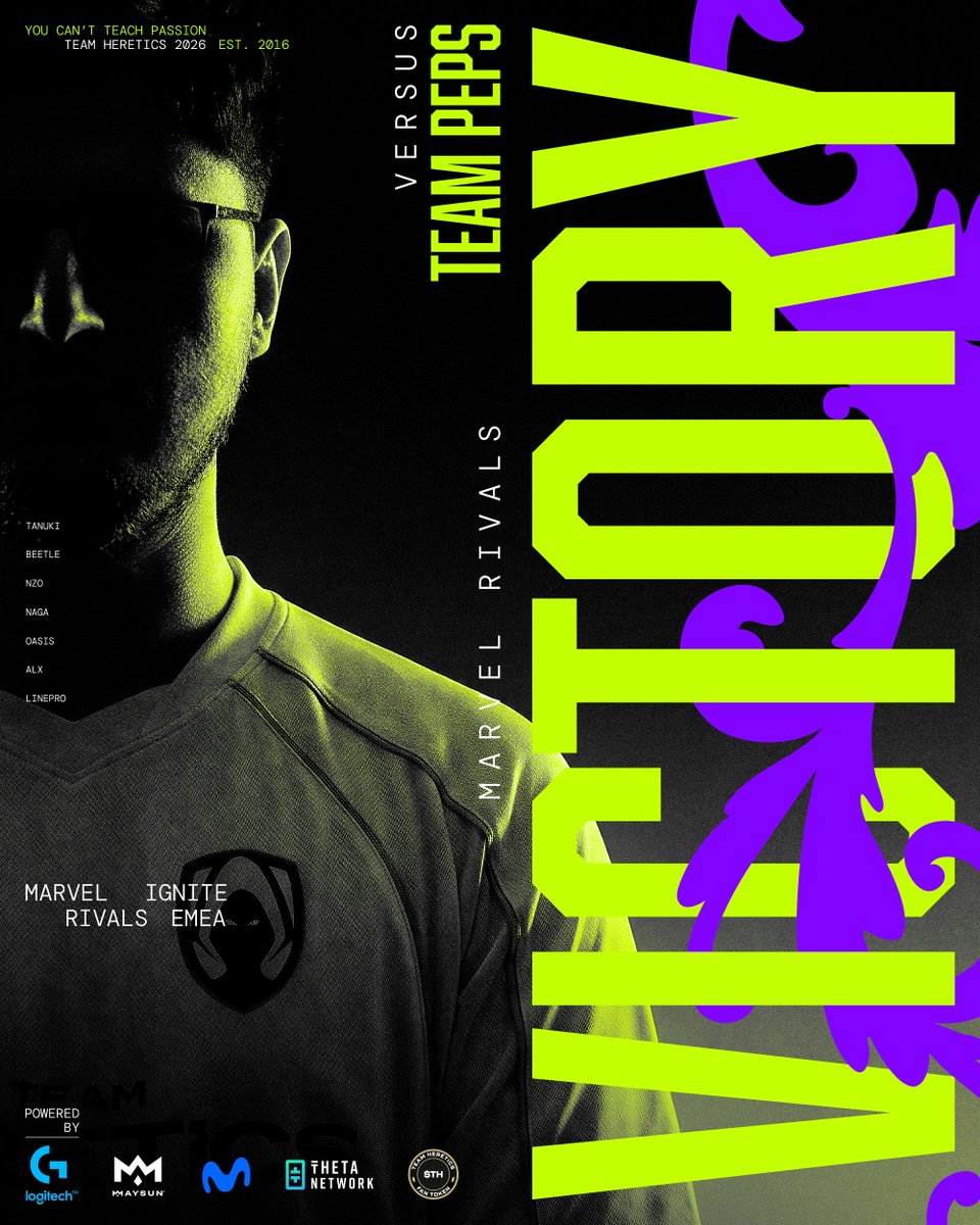 HereticsMRivals's tweet photo. VIBES ARE TOO STRONG 🤩

Starting our Marvel Rivals run with a MASSIVE 2-0 W 🫡

#VamosHeretics https://t.co/c6jokSR6L3