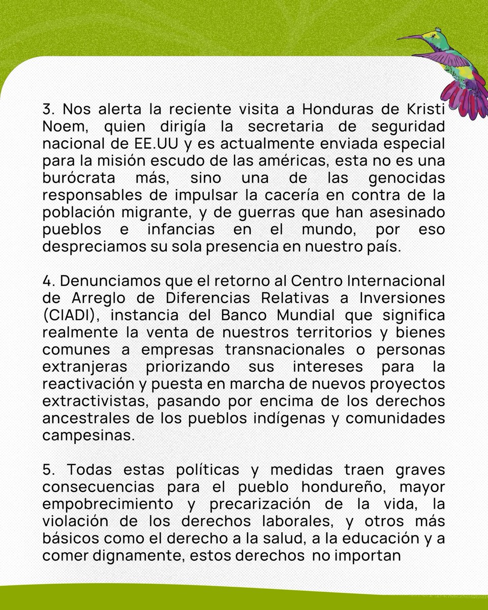 Red Nacional de Defensoras de Derechos Humanos HN tweet media