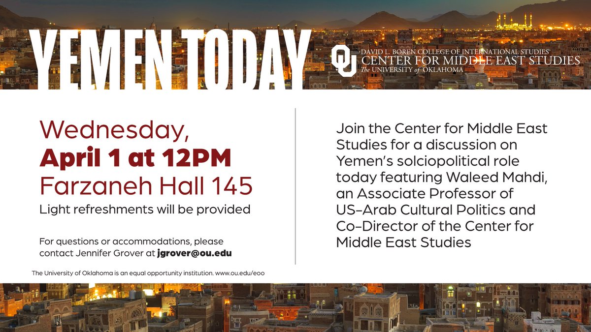 OU College of International Studies tweet media