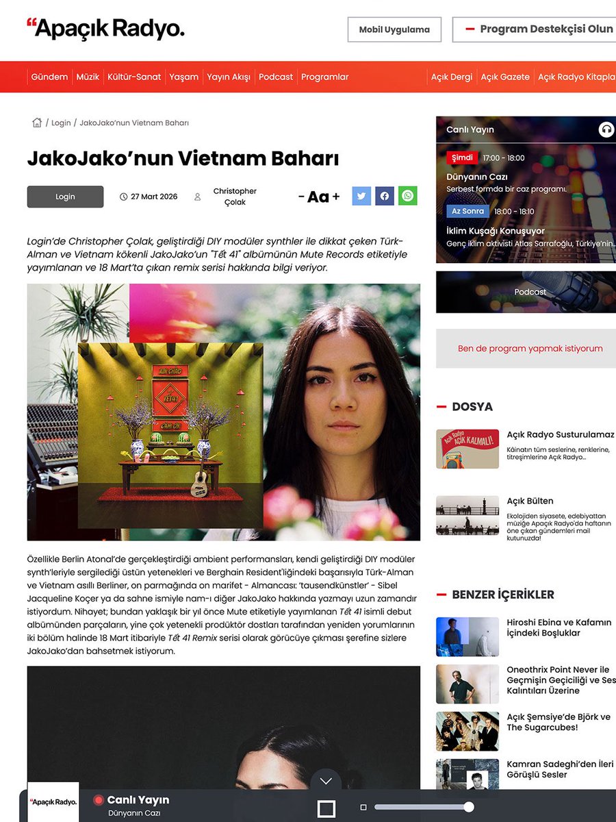 Chriak's tweet photo. Bu haftaki yazım: JakoJako’nun Vietnam Baharı https://t.co/0v56DdB2GS https://t.co/28pSCz8A4g