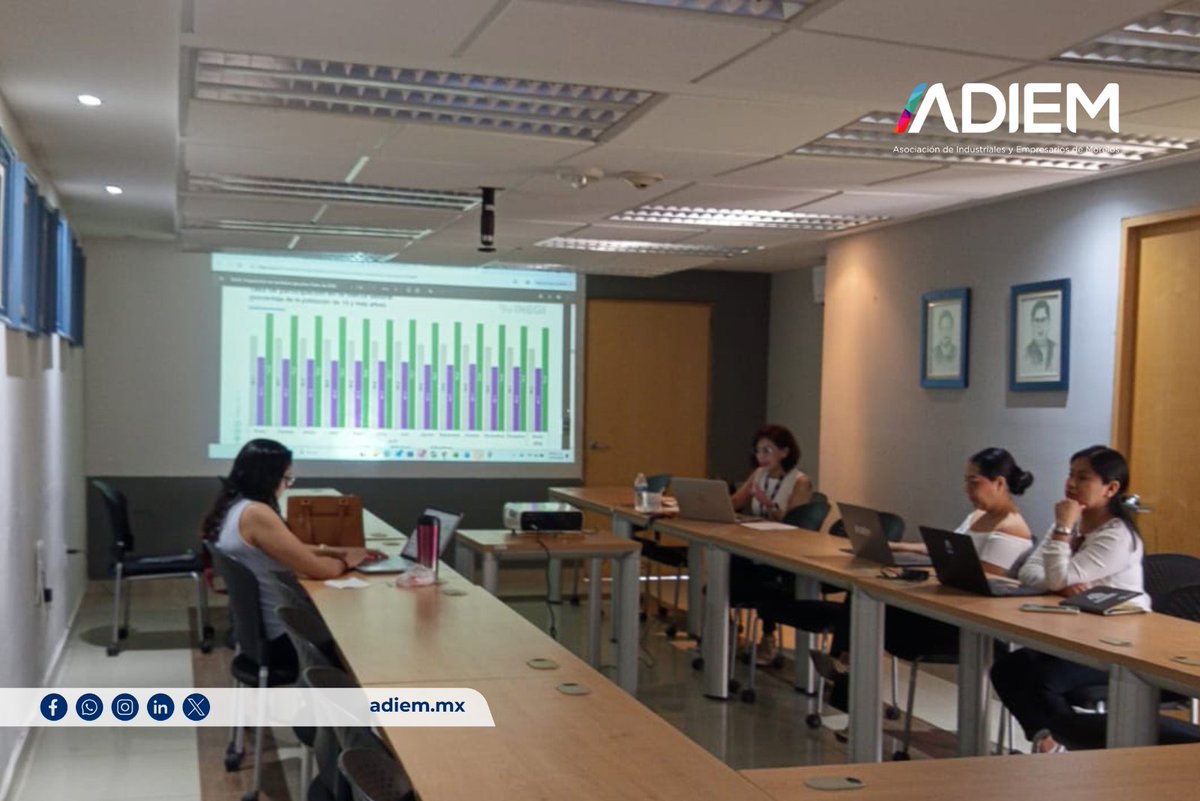 adiemsp's tweet photo. mpulsando decisiones con información estratégica 📊El día de hoy en ADIEM llevamos a cabo una capacitación en colaboración con el INEGI sobre la Encuesta Nacional de Ocupación y Empleo (ENOE) y el uso del Banco de Información Económico. https://t.co/zfM5iH8zoS