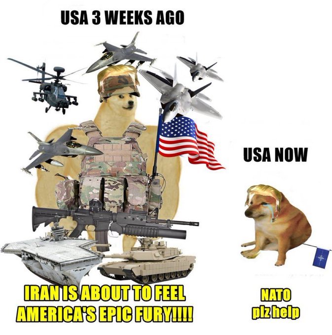 Geo_Explained's tweet photo. @BRICSinfo One week ago he was trying to drag Europe into this war claiming that this is the only fair thing.

Because the US helped with Ukraine. Iran is a war were the US started it Ukraine war was not started by the Ukraine. 

It's not the same thing and now it's suddenly going "GREAT" https://t.co/8E71xLPyua
