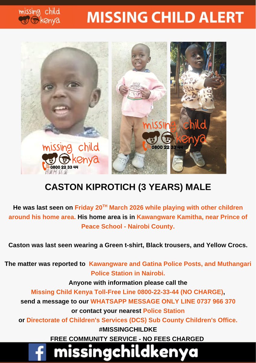 Missing Child Kenya Foundation tweet media