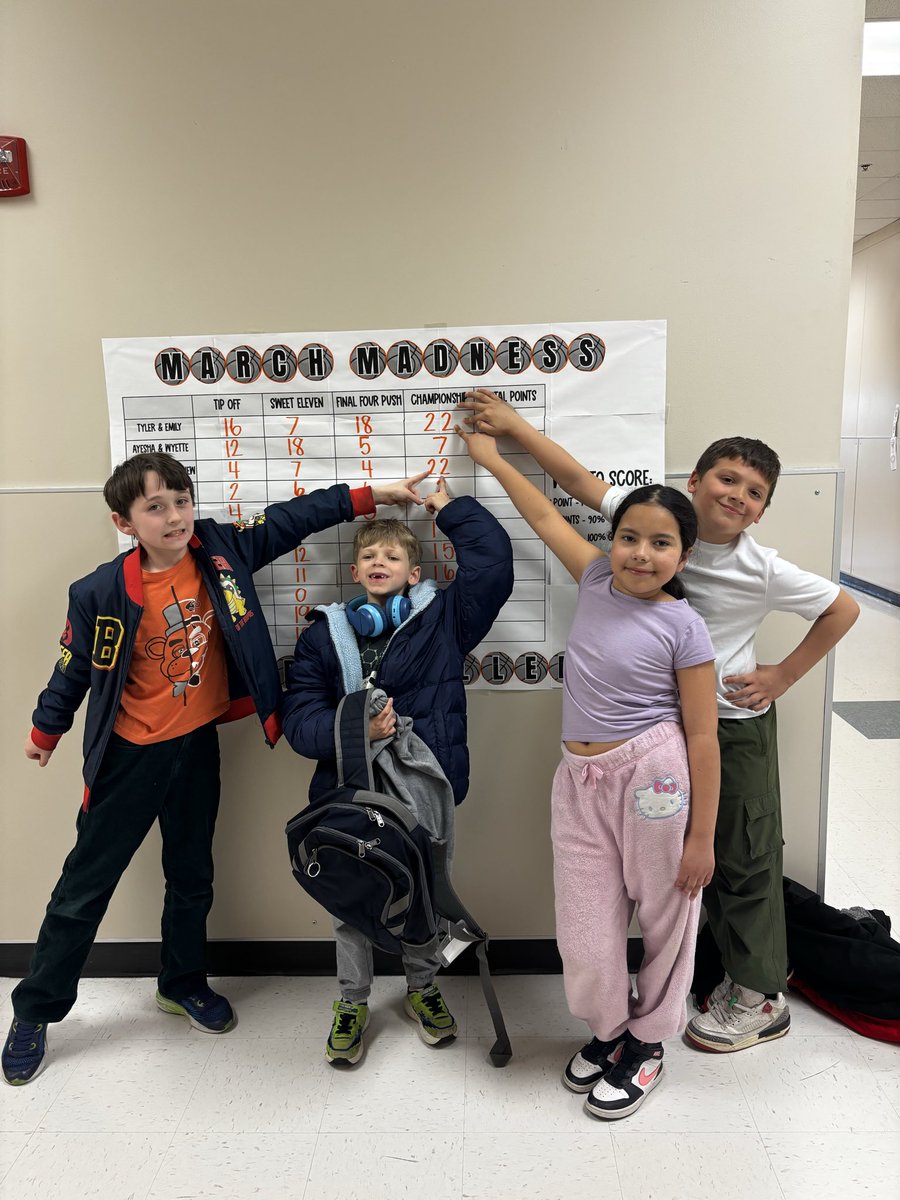 MissHuntHPSD's tweet photo. The FINAL week of our iReady March Madness Challenge! 

We’ve got a TIE at the top with both teams sitting at 22 points🔥 Stay tuned for the BIG reveal of our overall winner! 🏆 https://t.co/QBIPUVSAwP