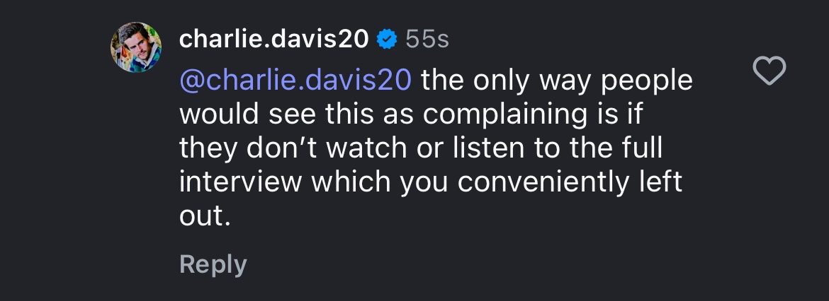 apple / n1 charlie davis fan tweet media