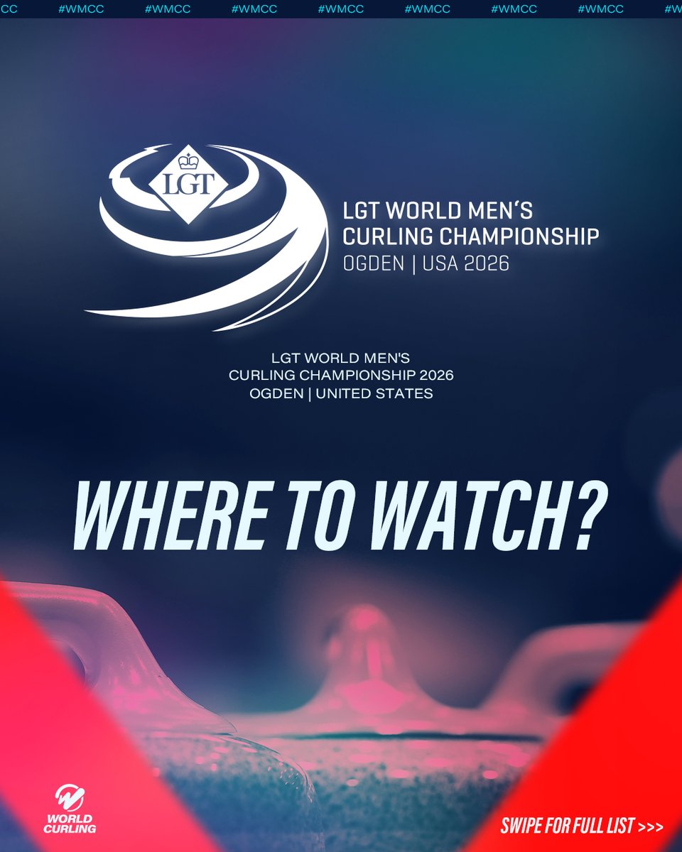 worldcurling's tweet photo. Here is where you can watch the LGT World Men's Curling Championship in your region 🌎
#wmcc #curling #wheretowatch https://t.co/b5Lsbenw0e