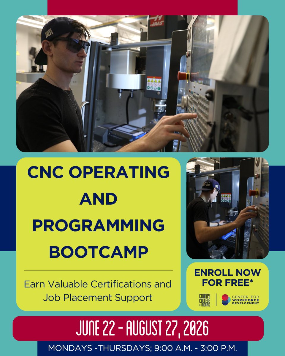 Workforce Development, County College of Morris tweet media