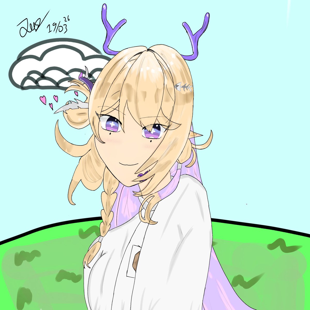 JustheWolfy's tweet photo. Hello, this is my 4th artwork. And for this artwork, i've made a fanart for @floreinscence !!!
Im so so sorry if this looked trash:/ https://t.co/kBuWRouRcX