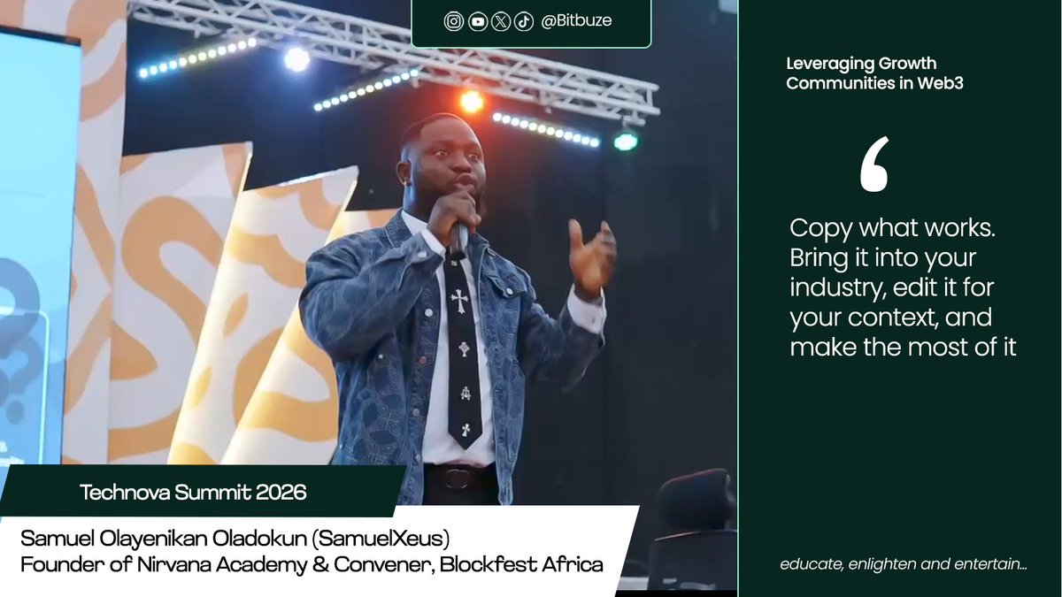Bitbuze's tweet photo. Moments in frames #Technovasummit
Follow @Bitbuze for more related updates.
We educate, enlighten and entertain. https://t.co/TwT3BytrFF