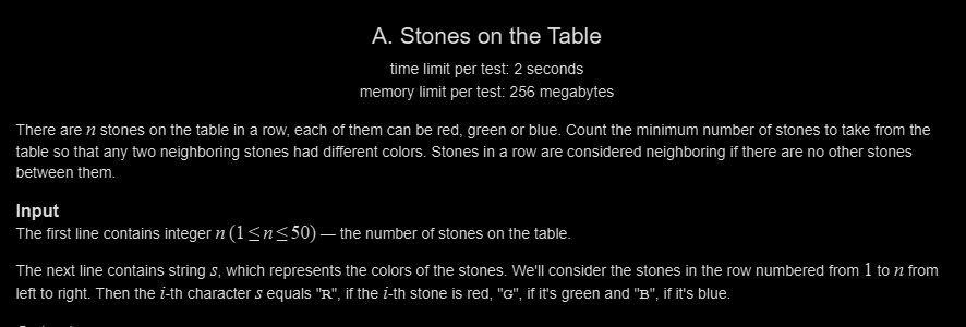 Siddhesh_2110's tweet photo. Day 115 🚀

LC POTD ✅
GFG POTD ✅
CF Practice (2 Problems) ✅
CF:
• Theatre Square → Math
• Stones on the Table → Greedy

#Day115 #DSA #Codeforces #LeetCode #Consistency https://t.co/VN8G8Be5qX