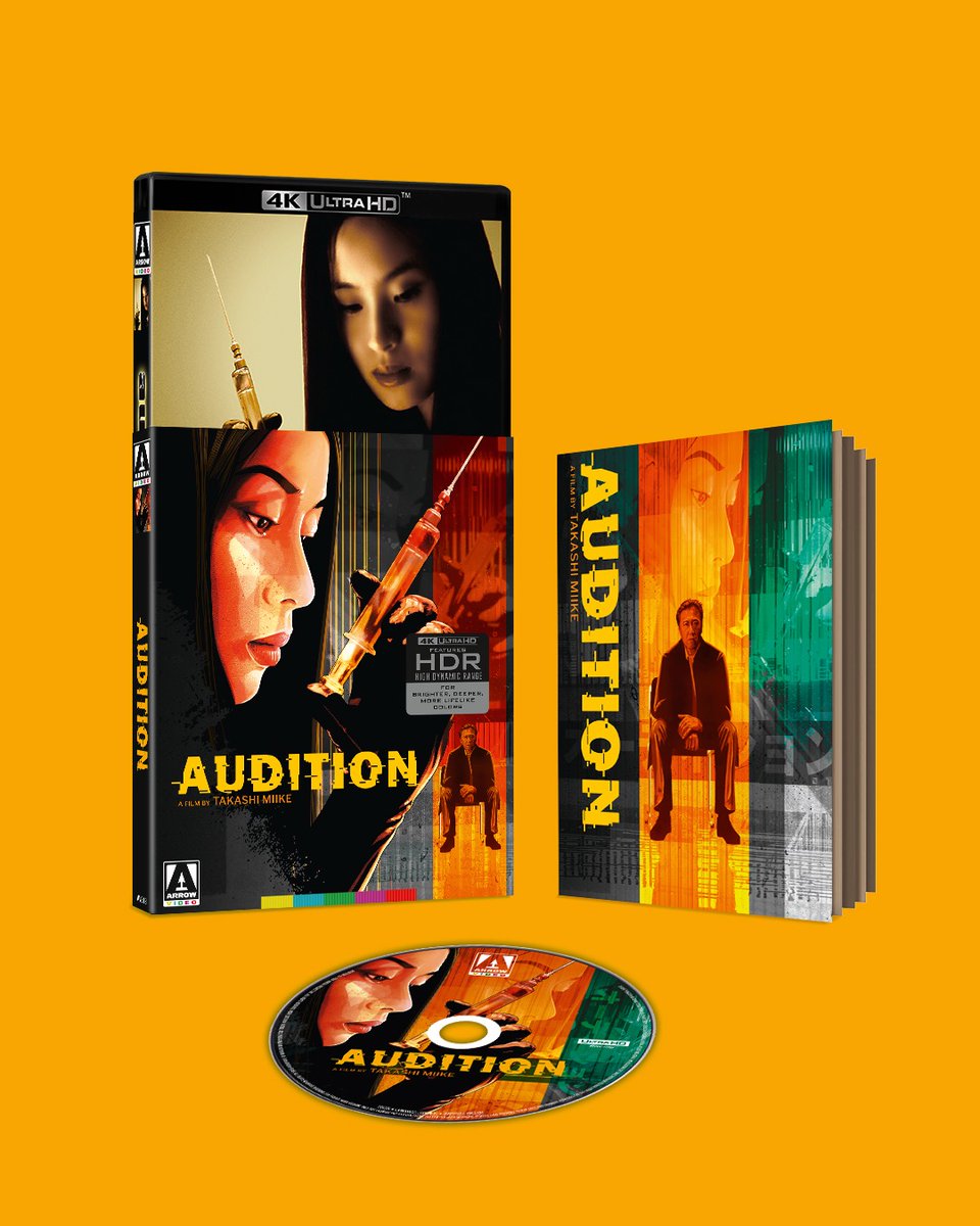 disc_connected's tweet image. ***ANNOUNCEMENT***

Coming on June 14th in the UK and June 15th in North America on #4K from @ArrowFilmsVideo: #Audition (1999)!

One of the most notorious J-Horror films ever made, Takashi Miike's Audition exploded onto the festival circuit at the turn of the 21st century to a