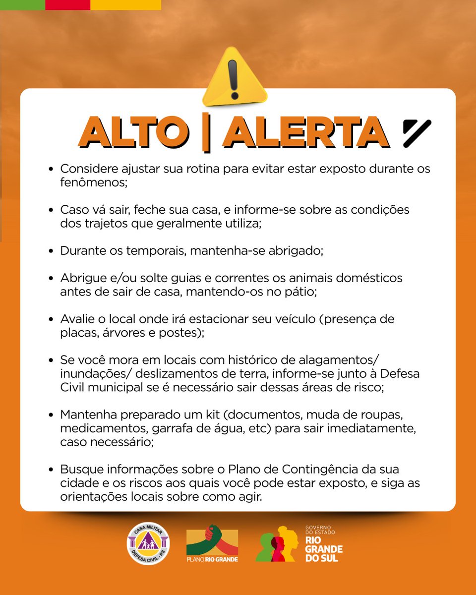 Defesa Civil RS tweet media